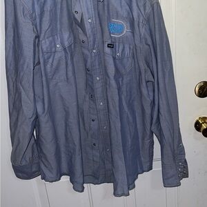 Spur Western Wear Blue Button-Up Shirt